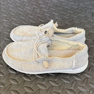 Hey Dude Women's Moccasins - Grey Knit